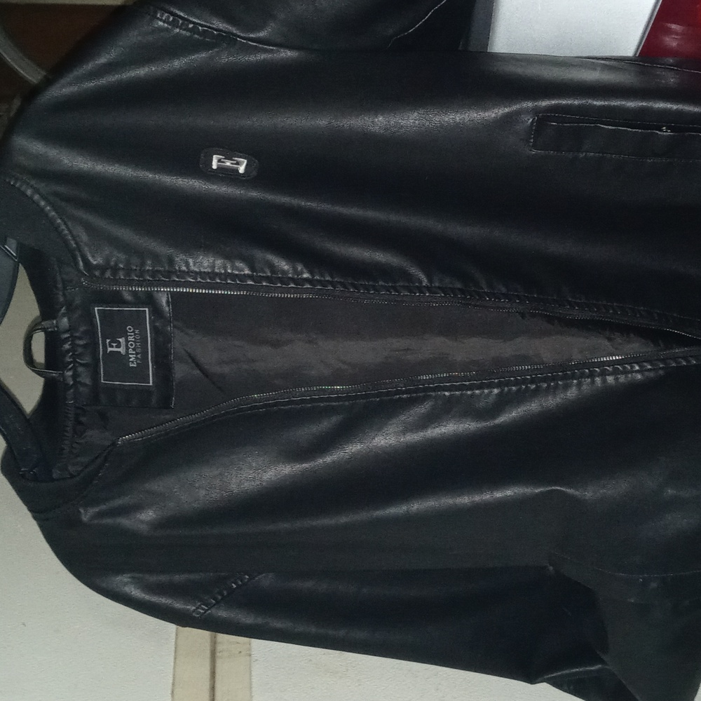 Armani Emporio Mens Leather Jacket